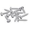 Wood Screws 12 Pcs Silver M3.5 * 20 Mm Steel