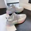 Women's Flyknit Korean-Style Spring 2026 Breathable Fashion Running Shoes