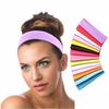 Dehnbare Sport-Yoga-Haarbänder, einfarbig, Tennis, elastische Stirnbänder, Fitness-Yoga-Kopfbedeckungen für Frauen, Haar-Accessoires, Großhandel