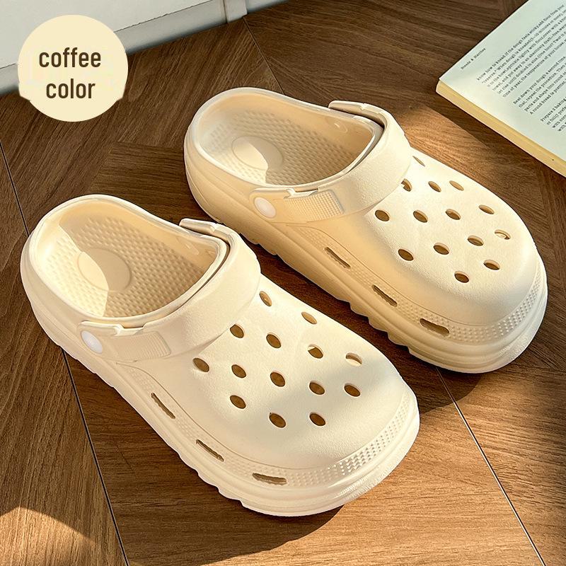 

Женские летние тапочки на толстой подошве 2024 года: В помещении, на открытом воздухе, на пляже, в стиле Баотоу 40-41