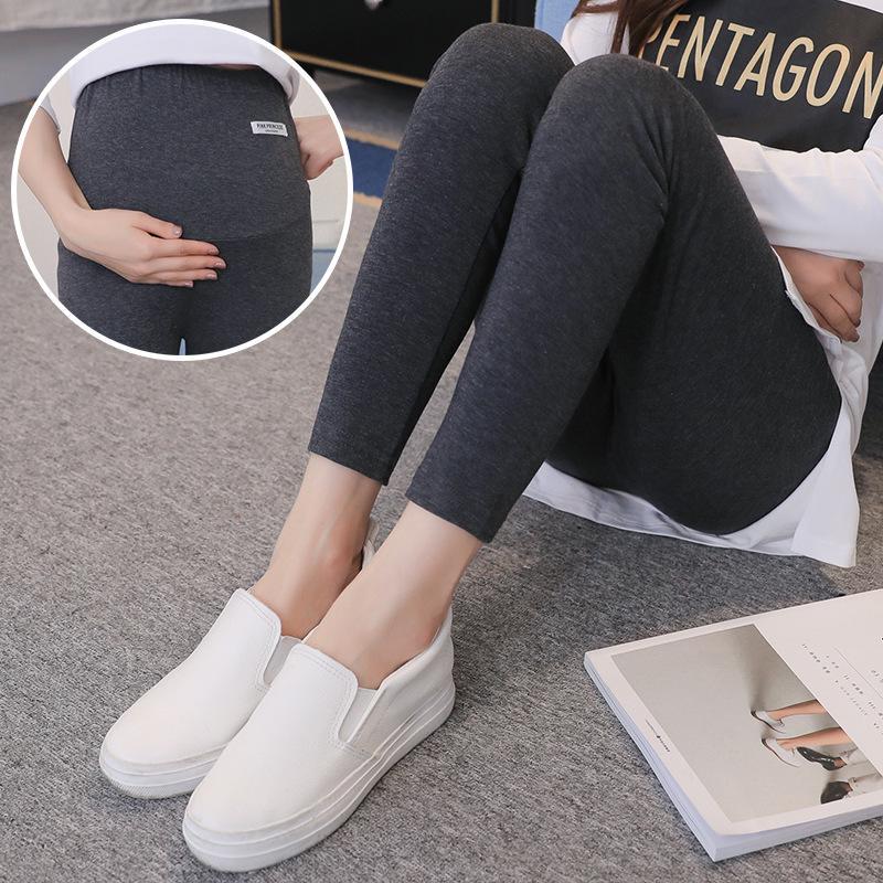 2026 Spring/Summer Petite Maternity Cropped Pants – Versatile, Elastic, Slimming, Belly Support L