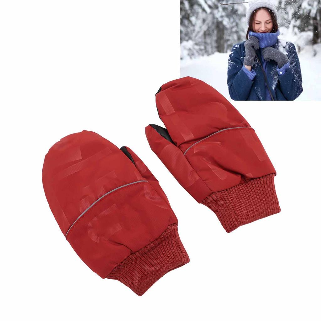 Daunenhandschuhe Wasserdicht Rutschfest Atmungsaktiv Winter Thermisch Warm Schnee-Fäustlinge für Outdoor-Aktivitäten