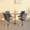 Day and Night - Day and Night Swivel Dining Chairs 4 Units Light Gray Fabric