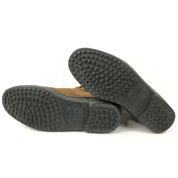 TOD’S Middle Boots Size 42 26.0-26.5 Brown Nubuck Suede Leather(USED)