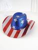 European and American sequined stars and stripes cowboy hat performance carnival day party ball men's and women's hats