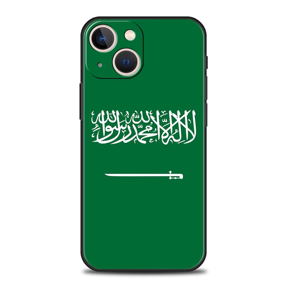 Kingdom Of Saudi Arabia Flag Phone Case For iPhone 16 13 15 14 12 11 Pro MAX XR X SE XS 7 8 Plus Soft TPU Shell Cover
