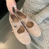Fashion IPPEUM Red Ballet Flats Women Round Toe Elegant Shoes Mary Janes Slips Ballerinas Zapatos Mujer