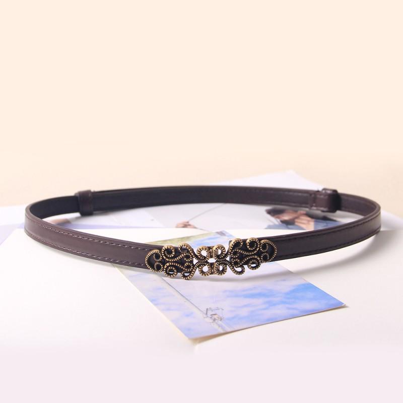 Womens Slim Adjustable Waist Belt With Alloy Buckle Sweater Dress Casual Office Wear