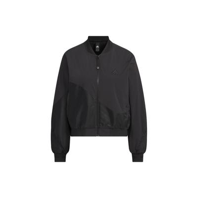 FW23 New Year Logo Dragon Embroidered Bomber Jacket Women Outerwear Black IM8872