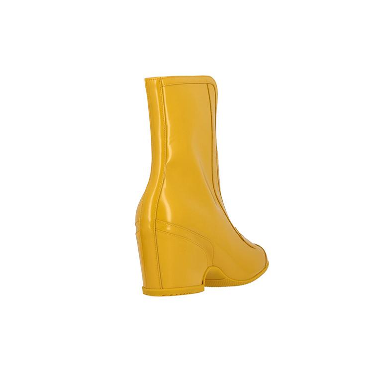 GUCCI Kitt Rubber Ankle Boots Women's Yellow 589867 HRO10 7666
