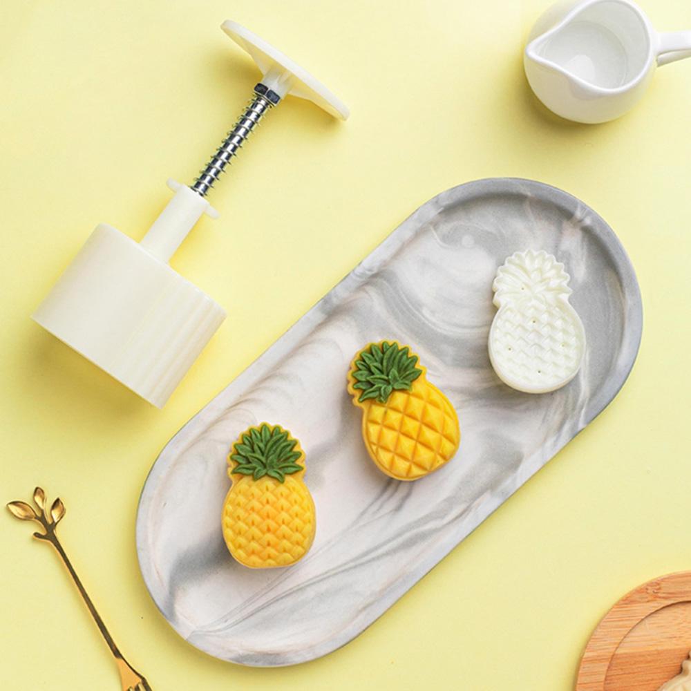 Press Household Items 3D Pineapple Bakeware Tools Mooncake Mold Pineapple Mooncake Cookie Cutter