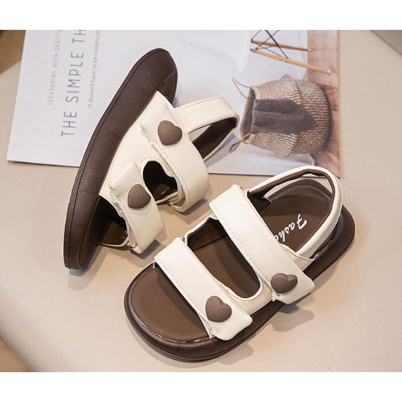 Girls Summer Open Toe Sandals Thick Soft Sole Non-slip Beach Princess Shoes for Kids