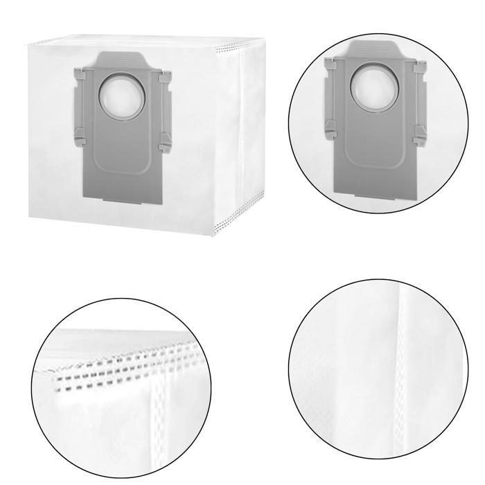 Pack accessoires - Phonillico® - Roborock QREVO - 4 sacs à poussière - 4 filtres - 4 brosses latérales