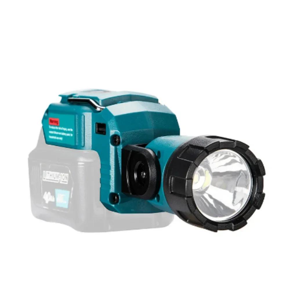MT Universal Rotating Light for Makita 10.8-12V Flush Mount Li-Ion Batteries DCL510 Flashlight Work Light for Emergency Lighting