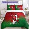 Set Biancheria da Letto Stampata Calcio Portogallo 3 Pezzi Set Copriletto Traspirante Accogliente come Regalo per la Casa Nuova o per le Feste