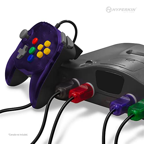 Hyperkin N64® Wired Controller Original Port Fleet Admiral Hyperkin Fleet Admiral N64 Wired Controller Purple