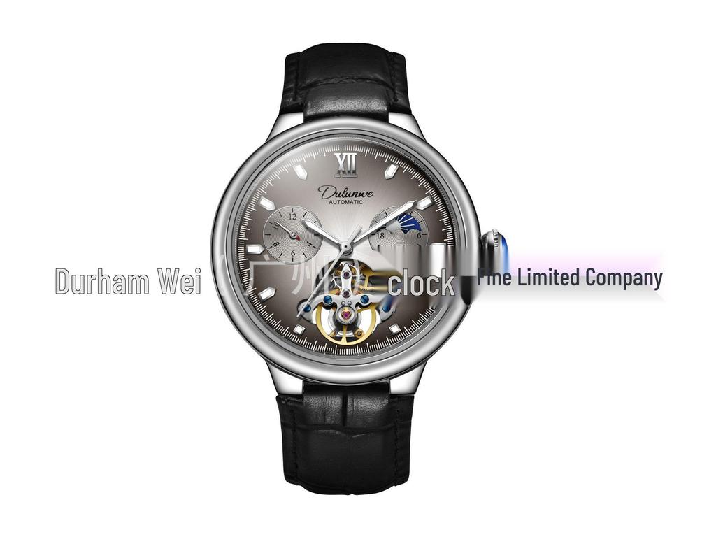 DURRENWEI Men's Blue Balloon Automatic Tourbillon Watch - Waterproof & Luminous