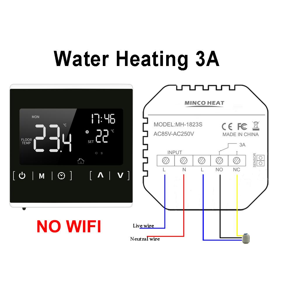 3A 16A Thermostat für Wasser-/Gaskessel/Elektrische Fußbodenheizung Programmierbarer Digitaler Intelligenter Temperaturregler