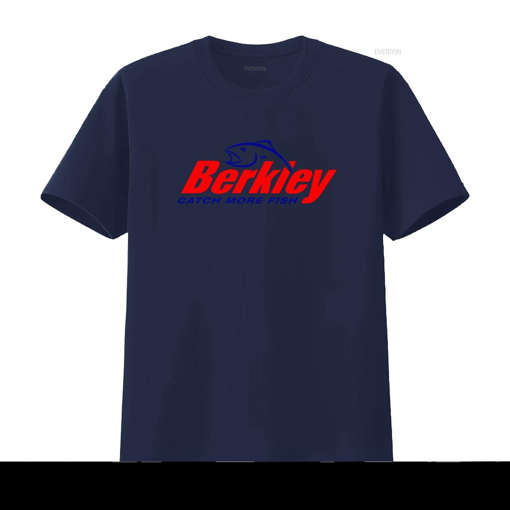 Berkley Fishing Company Logo Mens White T Shirt Size S to 5XL Catch More Fish with Style vintage Washed graphic fashion