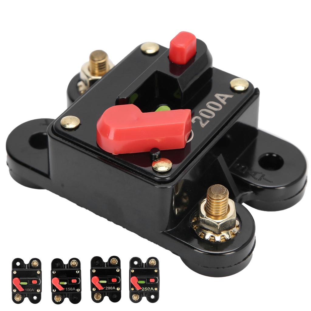 12-24-V-Sicherungswechselrichter mit Leistungsschalter und manueller Rücksetzung für Auto-Audiosystem, Boot, LKW