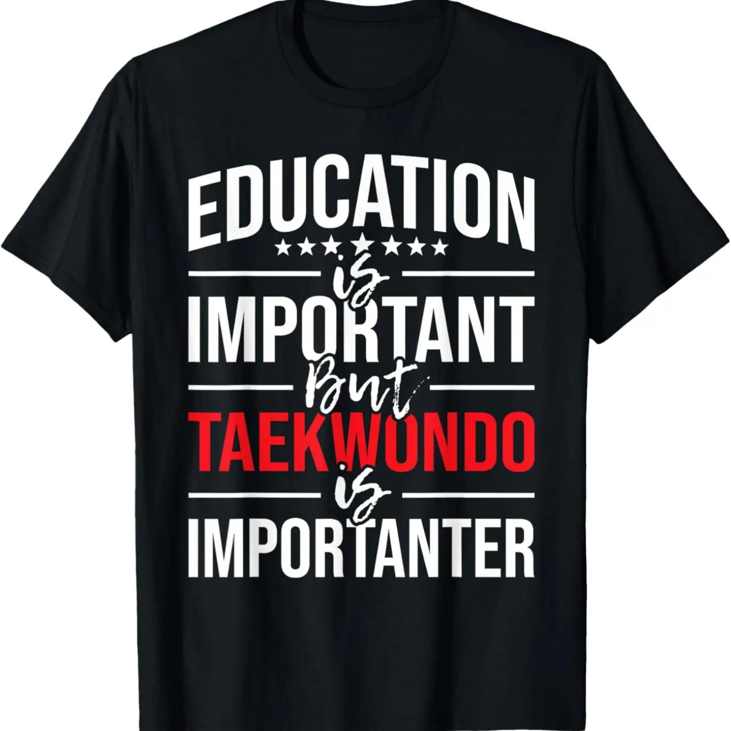 Образование важно, но тхэквондо важнее - Футболка ММА S