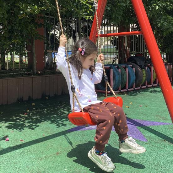 Kids Swing Seat with Adjustable Rope Accessories Heavy Duty Non-slip Children Indoor Outdoor Playground Garden Yard Patio Hanging Swing Set