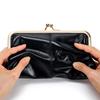 New European and American Retro Clip Bag, Long Clutch Bag Wallet, Simple Mouth Gold Storage Bag, Large-capacity Wholesale