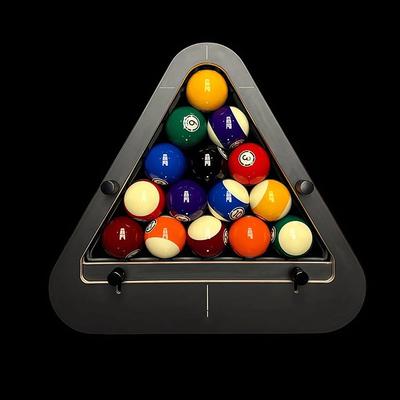 Profesionální systém stojanu na kulečníkové koule s precizním zpracováním, který eliminuje mezery, robustní masivní dřevo, kulečník 8-Ball/9-Ball