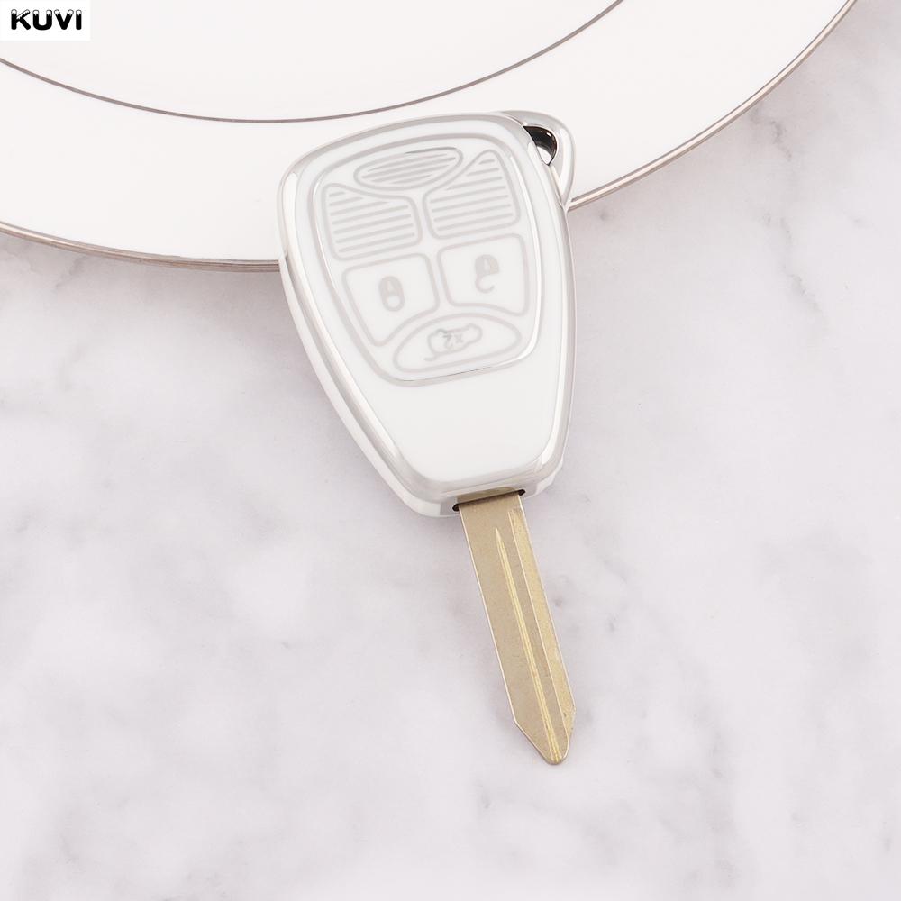 

Golden Tpu Car Key Case Cover For Jeep 300C Avenger Sebring Chrysler 200 Aspen Dodge Charger Commander Grand Cherokee Liberty