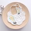 6 Layer Muslin Cotton Baby Bibs With Ties Newborn Soft Absorbent Drool Bibs For Infants Saliva Towel Burp Cloth