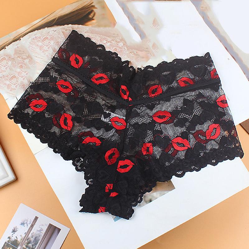 

CINOON Жіночі сітчасті трусики з високою талією, що коригують живіт, з еластичної тканини, дихаюча прозора білизна, грайлива білизна XL чорний