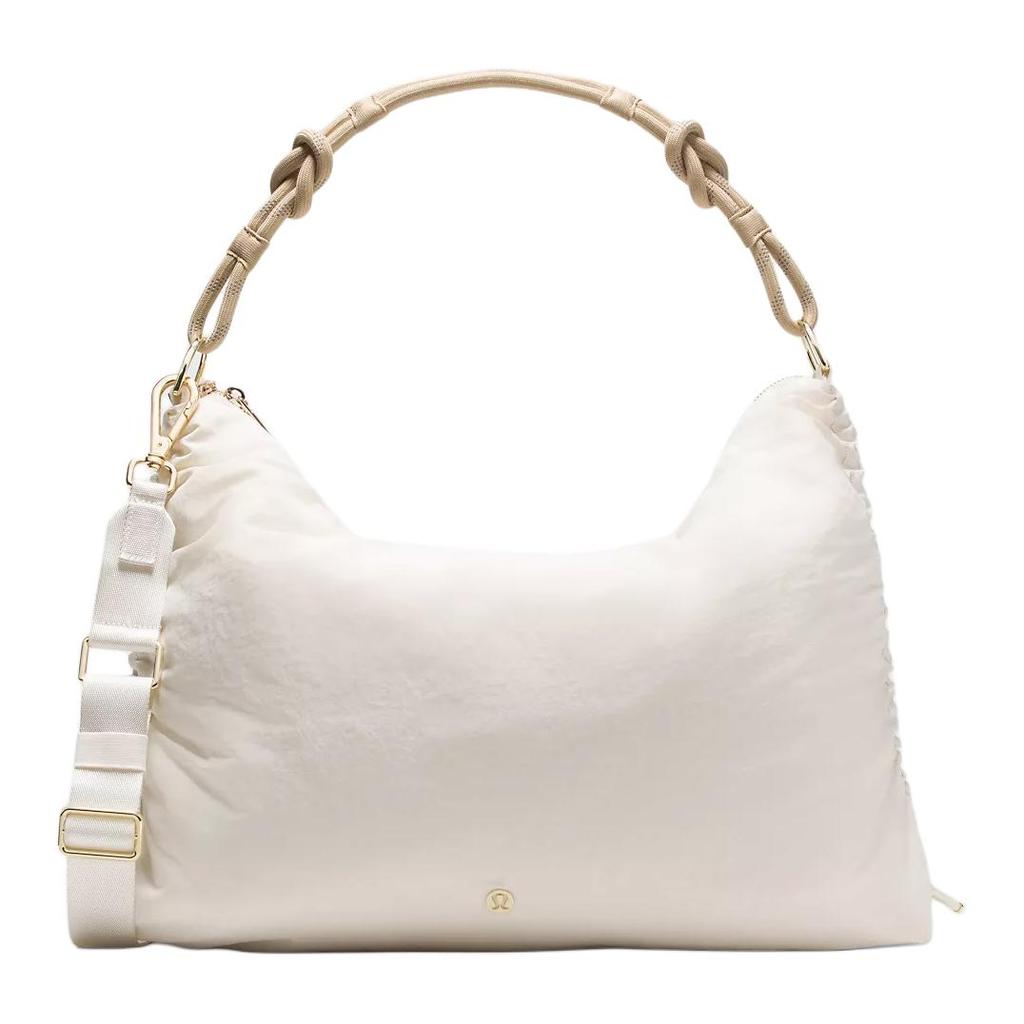 Lululemon Cabrio Serie 16L Raffiniertes Design Nylon Umhängetasche Große Damen Taschen Off-White LW9GHWS-075059