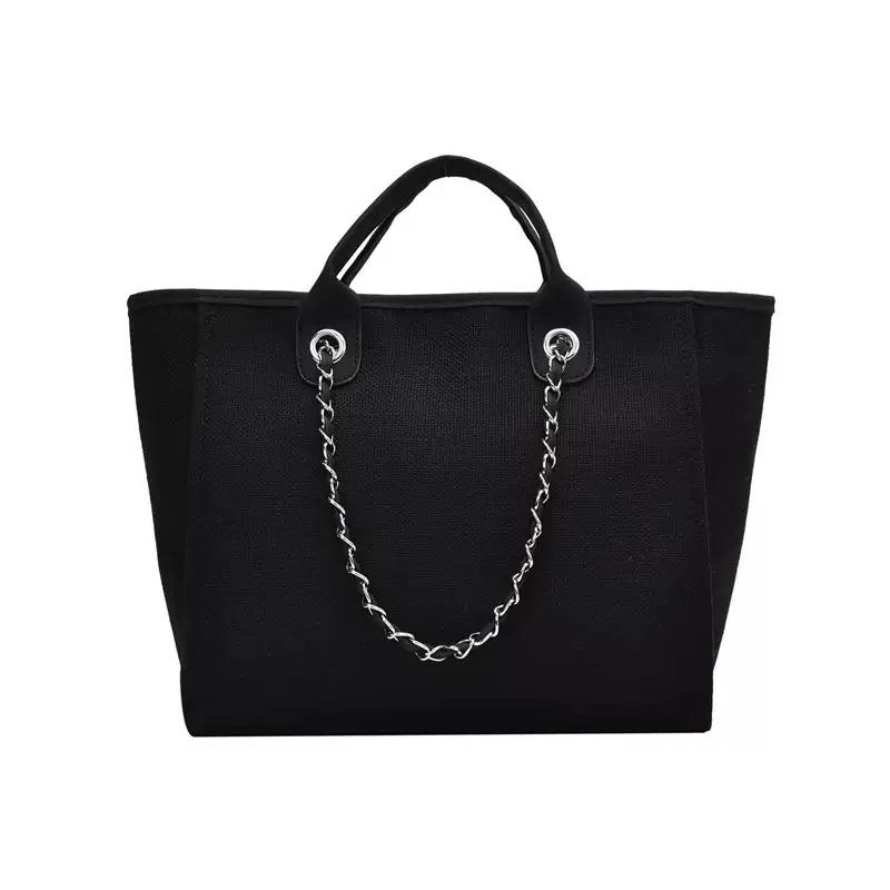 Fashion Make Up Designer Big Women's 2025 New Korean Fashion Casual Large Capacity Shoulder Crossbody Chain Tote Bag
