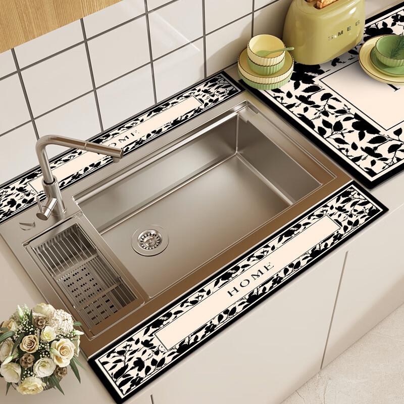 Changbaosen Küchenspüle Saugfähige Abtropfmatte