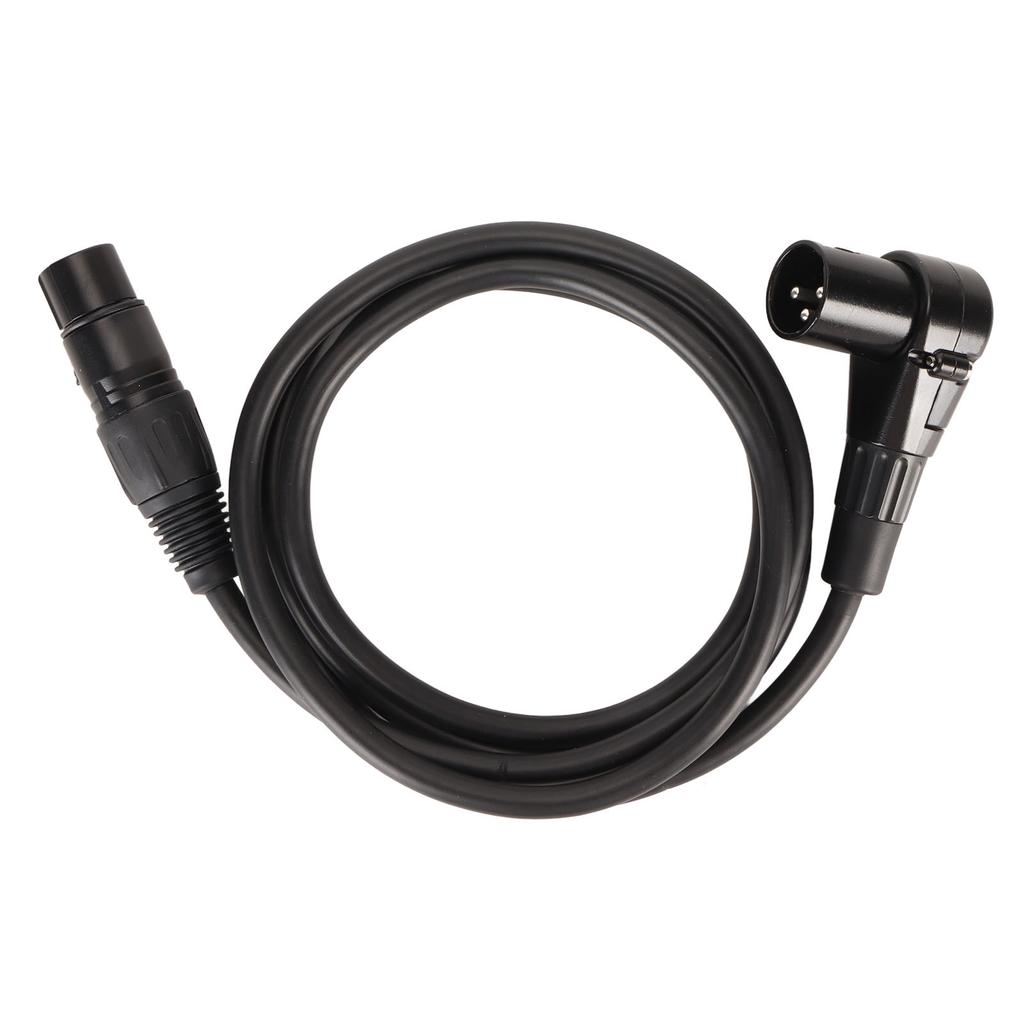 XLR Winkelstecker männlich auf weiblich Mikrofonkabel 3-polig versilbert OFC-Leiter XLR Mikrofon