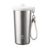 Fuguang Women's Pure Titanium Insulated Coffee Cup with Straw - Portable, High-Value Water Cup for Car Use, Gift-Ready with Printing.