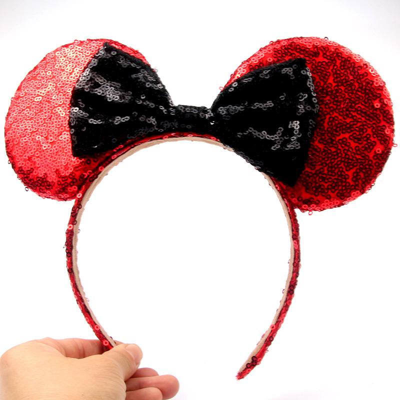 Sparkling Bow Headband for Adults and Children for Princess Photo Shoots and Amusement Park Hair Accessories