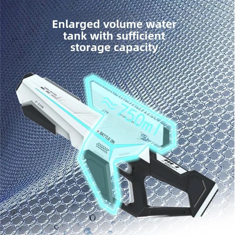 Electric Water Gun Powerful Squirt Automatic Water Suction Continuous Firing Watergun Large Capacity Summer Outdoor Beach Toy