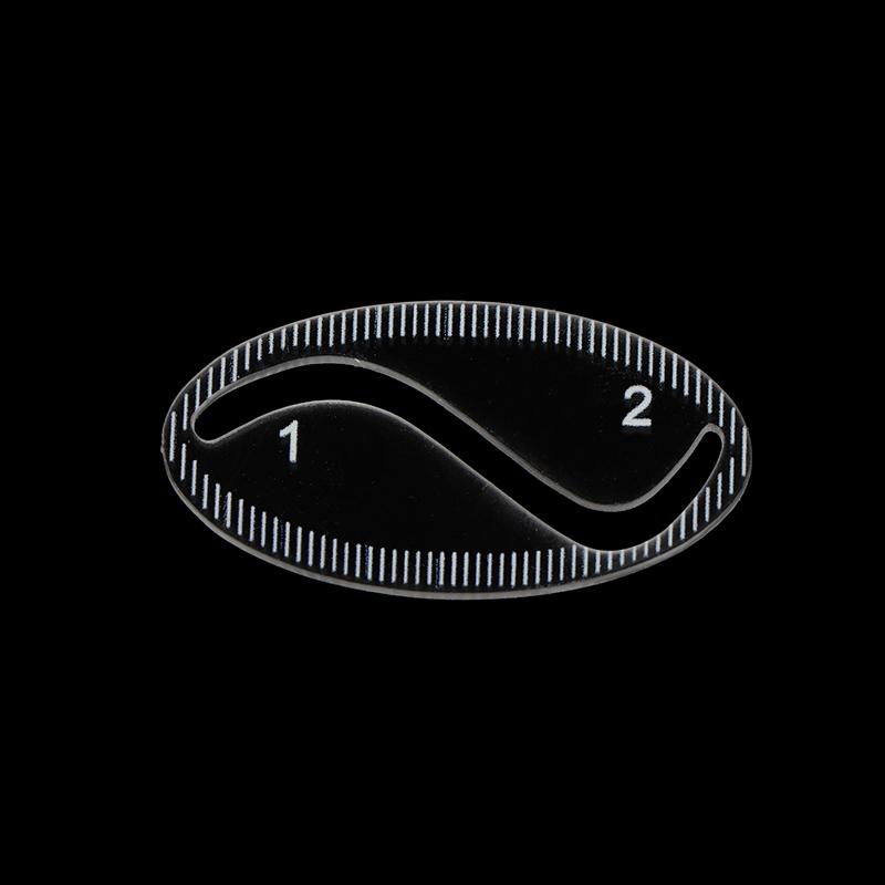 Brow Shaping Stencil Transparent Mapping Ruler Microblading Instant Brow Shaper Novice Thrush Auxiliary Drawing Fishtail Design