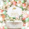 Avezano Floral Graduation Backdrop Flower Garland Graduation Party Decorations 2025 Congrats Grad Class of 2025 Photoshoot Background Prom Party