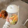 1pc, Salad Cup, Salad Meal Shaker Cup, Plastic Healthy Salad Container Wih Fork, Salad Dressing Holder, Salad Cup For Picnic Lunch Breakfast