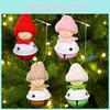 Adorable Knitted Hat Bell Hanging Christmas Decorations For Tree And Home Decor