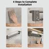 Stainless Steel Utensil Storage Rack Wall Mounted Spoon Ladle Holder  Kitchen Storage