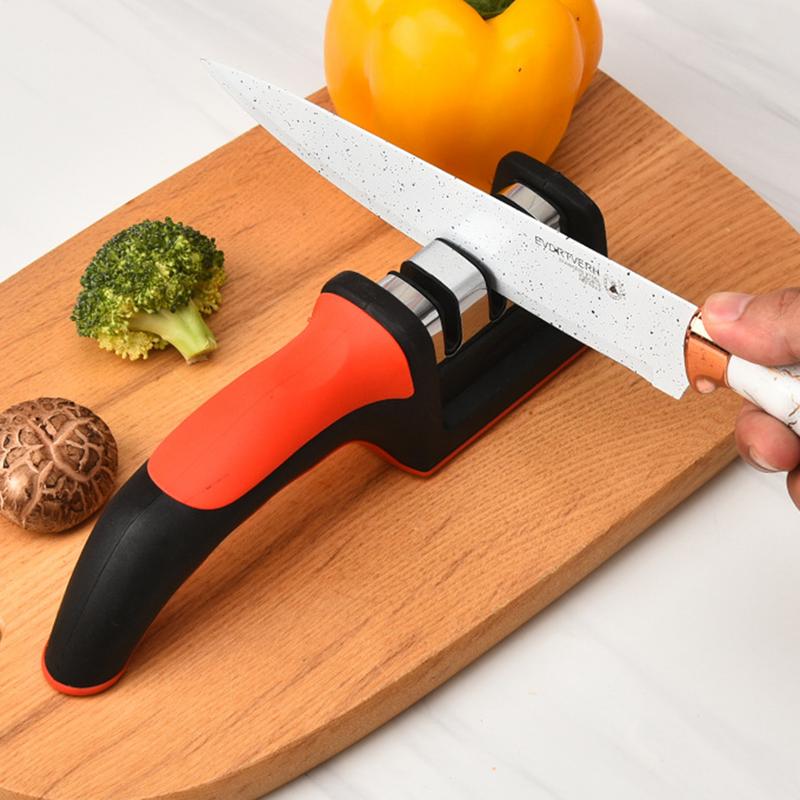 Cutter Sharpener Multi-Stage Ergonomic Professional Precision Sharpening Stone Quick Anti-Slip Multifunctional Sharpener Tool