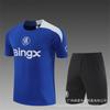 Chelsea Training Jersey Long Sleeve Half-Zip Soccer Shirt Adults Kids Camo Print Breathable Modal Fabric