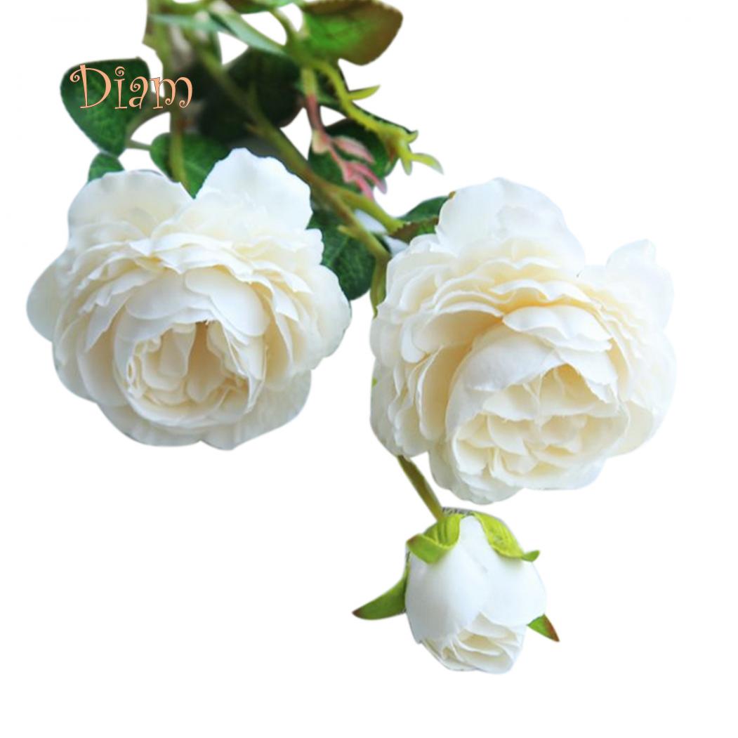 

CO & LO 1 шт. искусственный цветок розы DIY сценический вечерние домашний свадебный праздничный декор One Size молочный белый