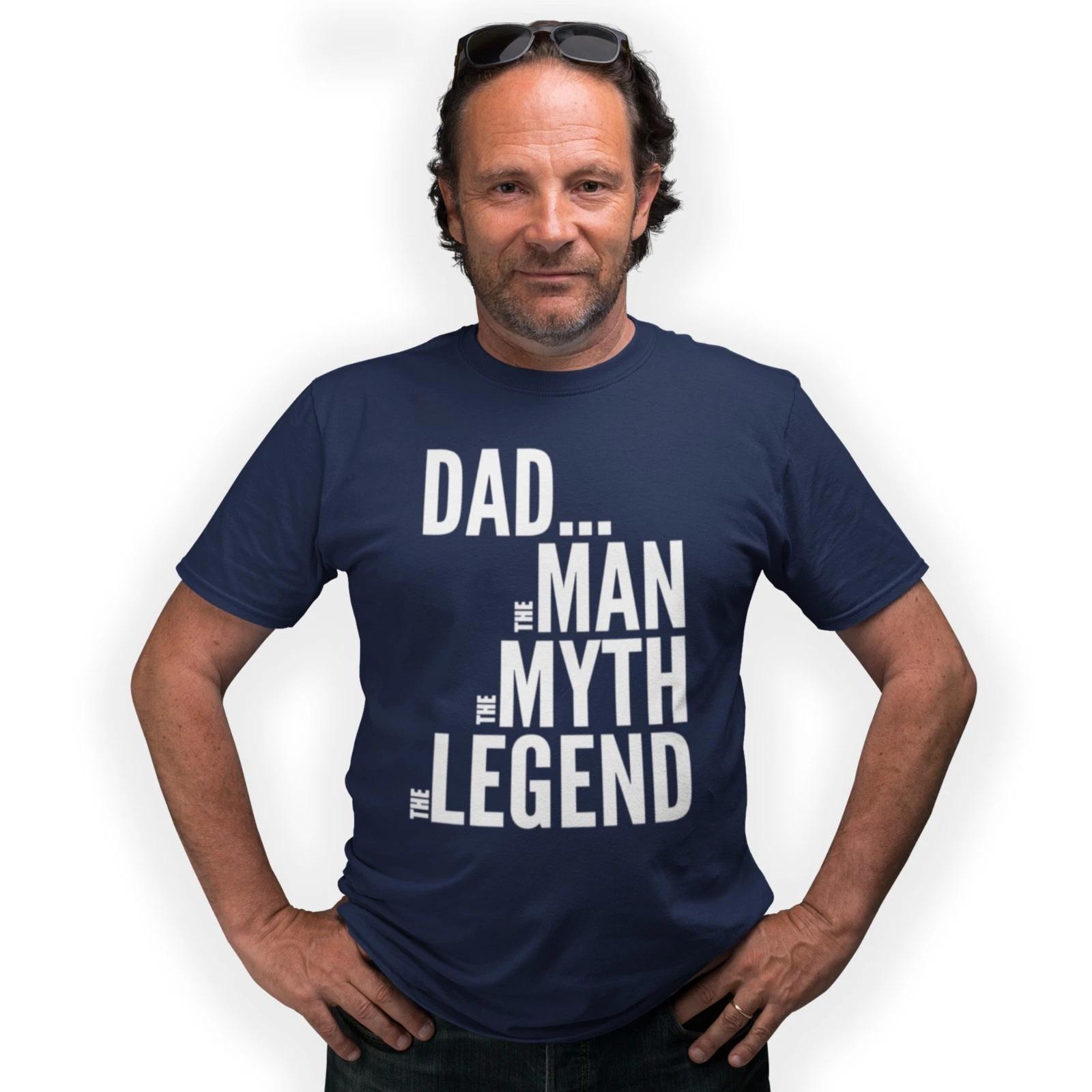 Dad The Man The Myth The Legend T-Shirt Grandfather Birthday Fathers Day Gift XL
