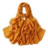 yangyizhi Washable Shawl, Ethnic Style Chiffon Texture Head Wrap with Faux Pearl Chain, Breathable All-Season Drape Headscarf for Daily Wear