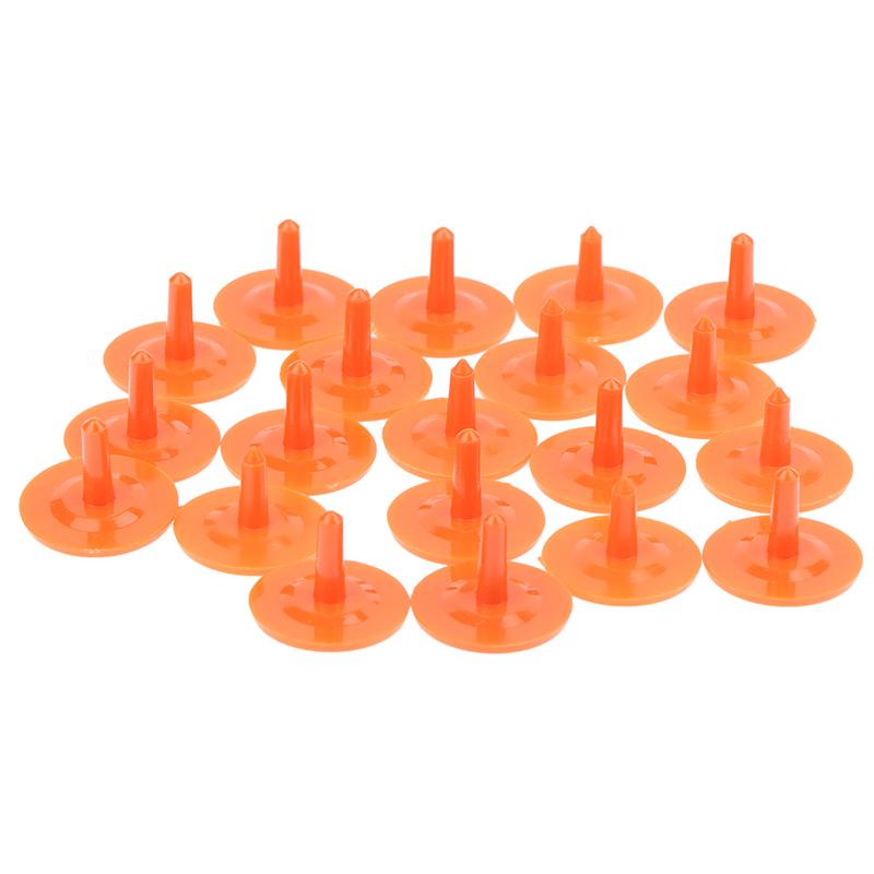 20 Stück Tragbare Runde Kunststoff Golfball Positionsmarkierer Ausrüstung Für Golfer Sortierte Farbe Golfballmarkierung