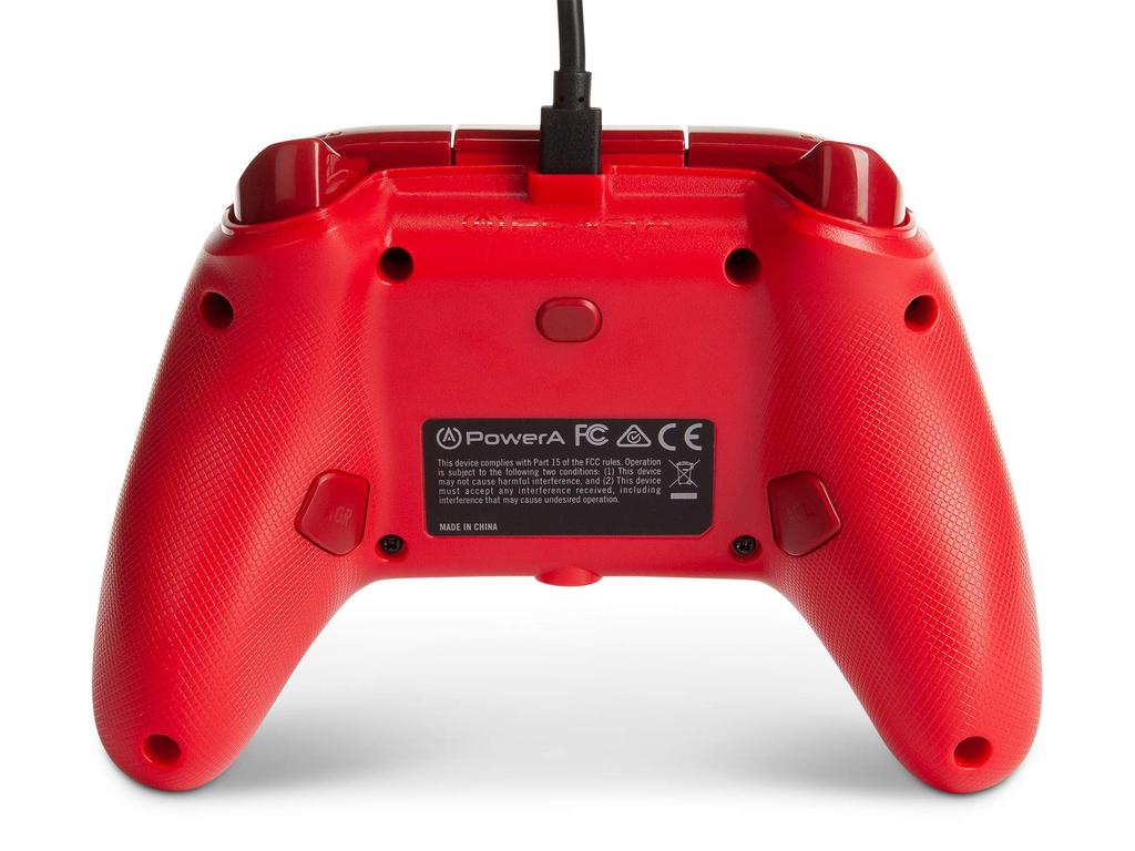 Enhanced Wired Dual Vibration Back for Xbox Series Xbox Windows 2-Year WarrantyPowerA Controller, Red, Function, Buttons, XS, One, PC, 10/11